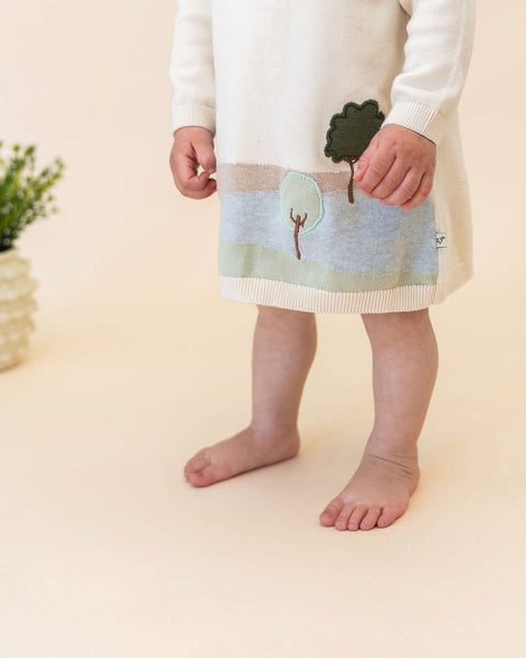 Farm House Baby Knit Tunic Dress (Organic Cotton)