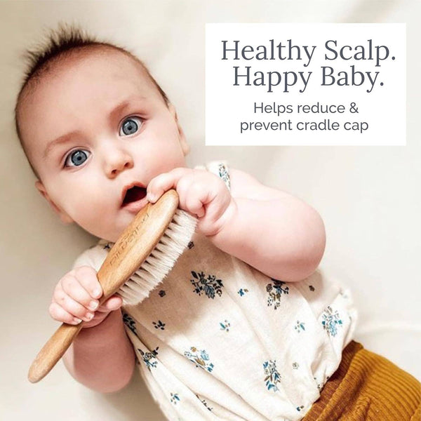Natural Goat Hair Baby Brush