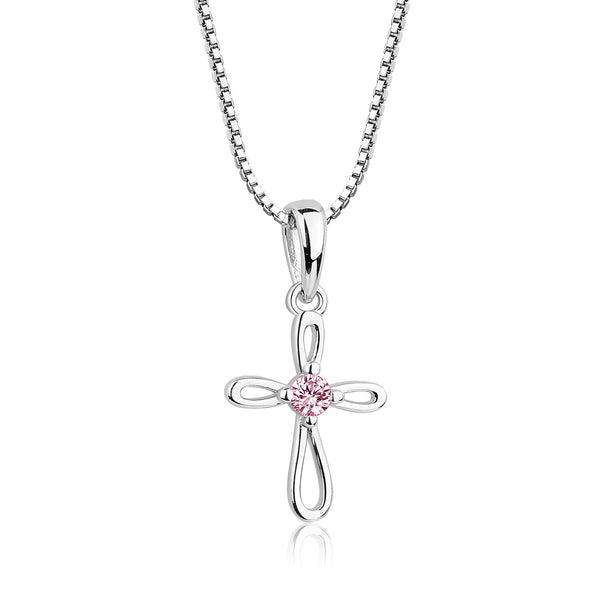 First Communion Sterling Silver Cross Necklace