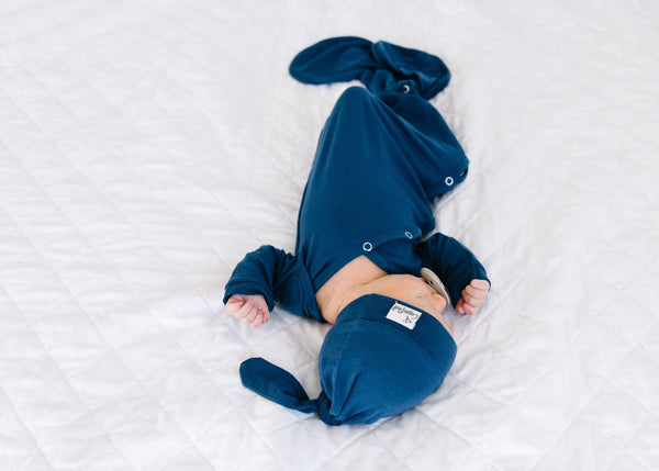Newborn Knotted Gown - River