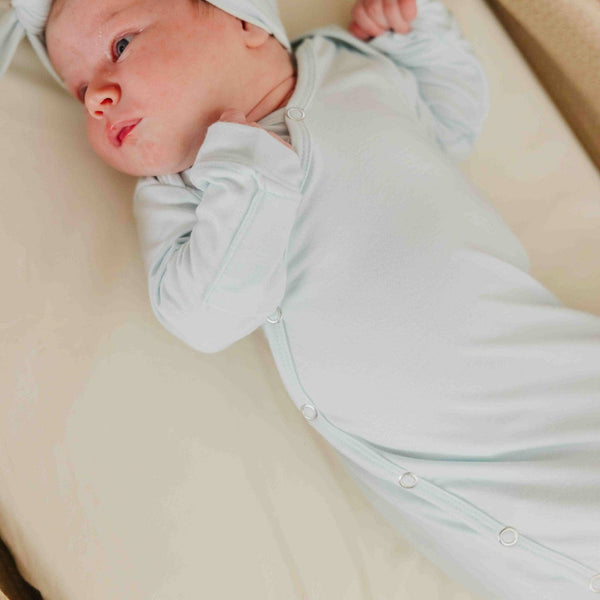 Newborn Knotted Gown - Air