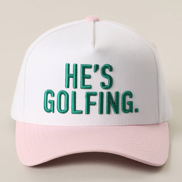 HE'S GOLFING 3D Trucker Hat