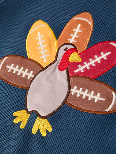 Turkey Applique L/S Shirt