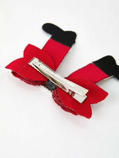 Christmas Sequined Zirconia Bow Hairpin