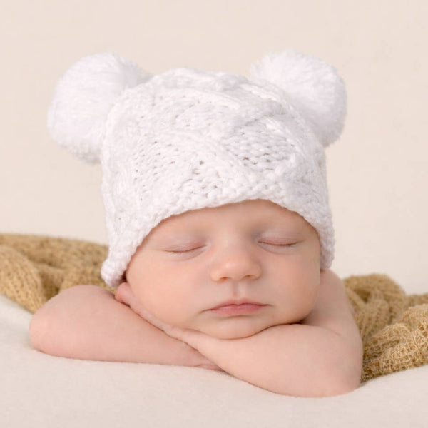 Newborn  Beanie – White
