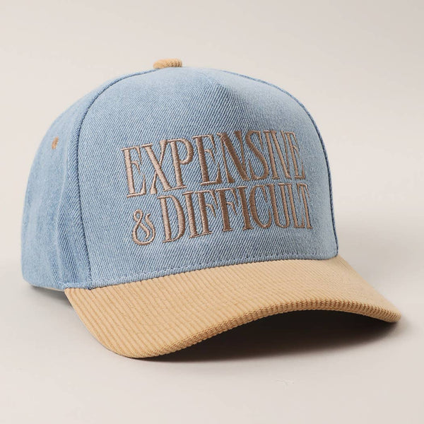 EXPENSIVE DIFFICULT Corduroy Trucker Hat