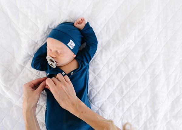 Newborn Knotted Gown - River