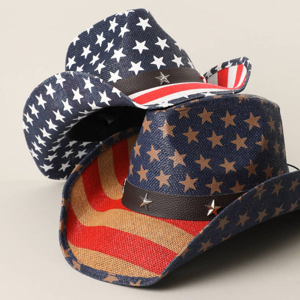 Liberty Star Western Straw Cowboy Hat