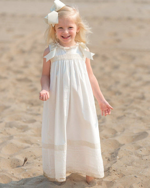 Cambridge White Sleeveless Heirloom Dress