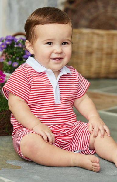 Little English Polo Rompers