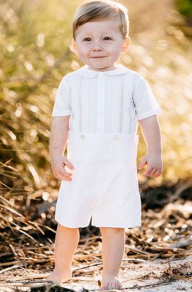 White Dressy Lace Button On