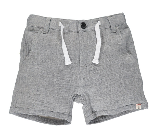 Crew Shorts-Blue gauze