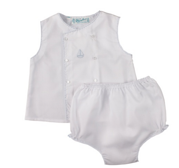 Boys Sailboat Diaper Set
