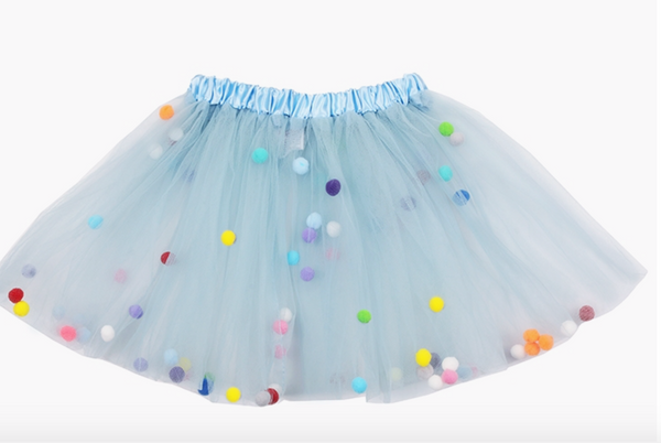 Blue  Pom Pom Tutu