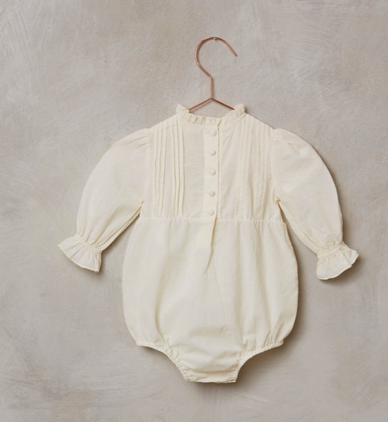 Nora Lee Florence Romper- Ivory