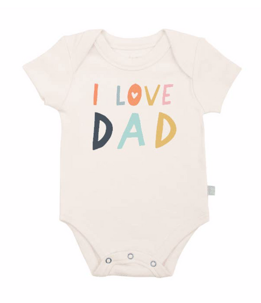 Finn & Emma Love Dad Onesie