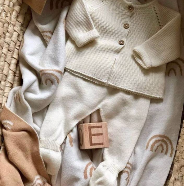 Micu Micu Ecru New Born Set