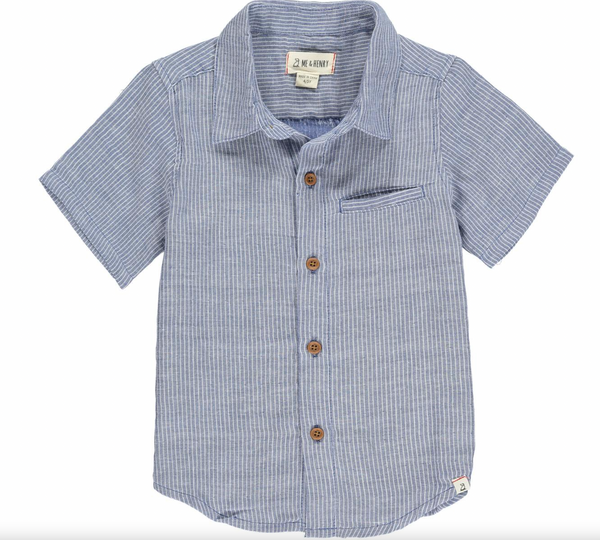 Newport Short Sleeve Navy/White
