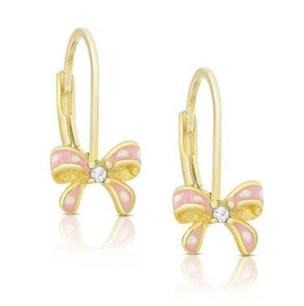 Lily Nily CZ Bow Drop Earrings
