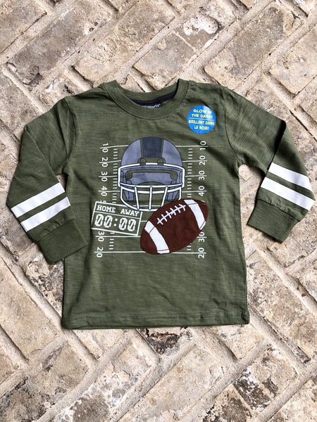 Football Glow Applique T Shirt