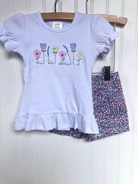 Flower Ruffle Tee