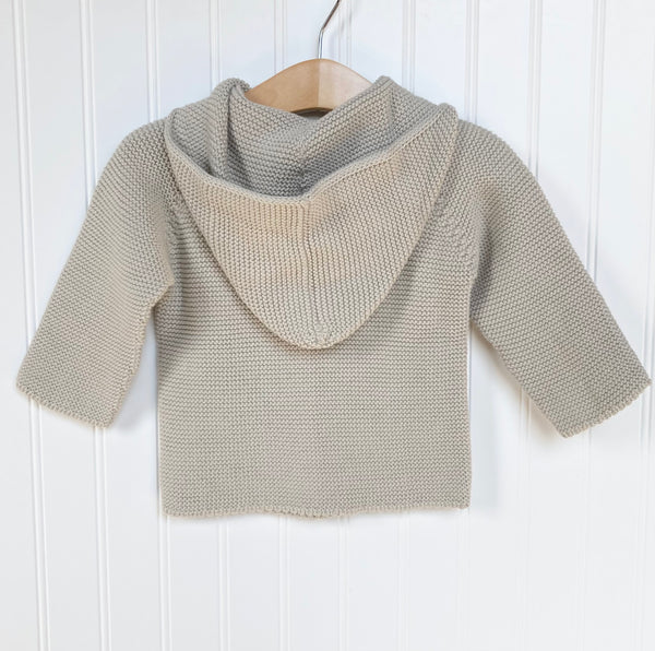 Hooded Sweater Coat - Sand