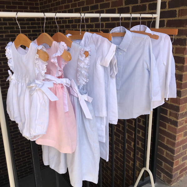 White Linen Short Set