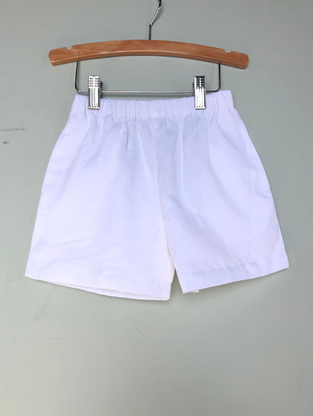 White Linen Shorts