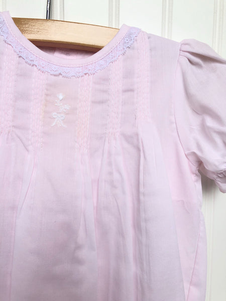 Pink Pintuck Dress