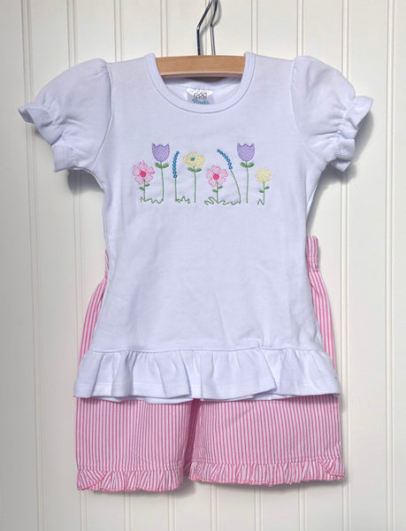 Flower Ruffle Tee